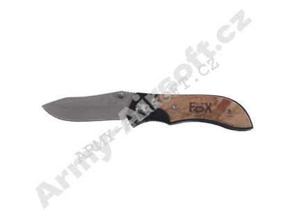 Nůž zavírací střenka z ušlechtil. dřeva 20,5 cm  Army shop