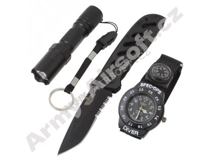Sada UZI SPECIAL FORCES hodinky, nůž, kompas  Army shop