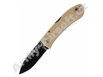 Nůž zavírací KA-BAR DOZIER FOLDING HUNTER rovný ČERNÁ/COYOTE BROWN  Army shop