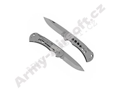 Nůž zavírací SAVAGE HABLOCK NEREZ s pojistkou střenka NEREZ  Army shop