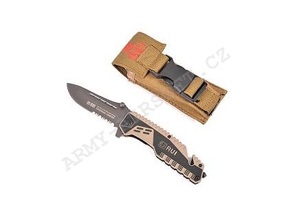 Nůž RUI Tactical 19443 záchranář PÍSKOVÝ  Army shop