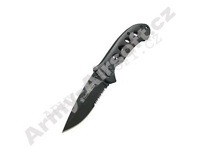 Nůž zavírací S&W OASIS kombinované ostří ČERNÝ  Army shop