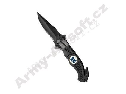 Nůž zavírací s klipsnou a řezákem RESCUE  Army shop