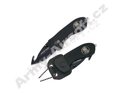 Nůž RUI Tactical 19222 záchranář ČERNÝ  Army shop