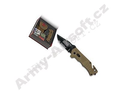 Nůž RUI Tactical 19376 záchranář COYOTE  Army shop