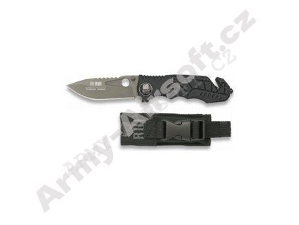 Nůž RUI Tactical 19624 záchranář ČERNÝ  Army shop