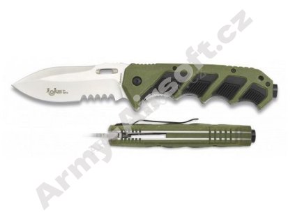 Nůž zavírací FOS HAMMER ZELENÝ - ALBAINOX  Army shop