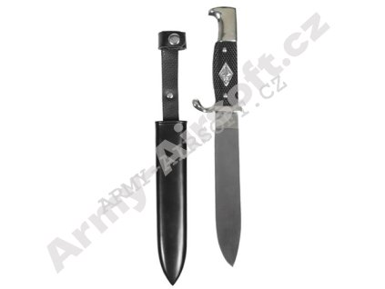 Nůž SCOUT s kov. pouzdrem ČERNÝ  Army shop