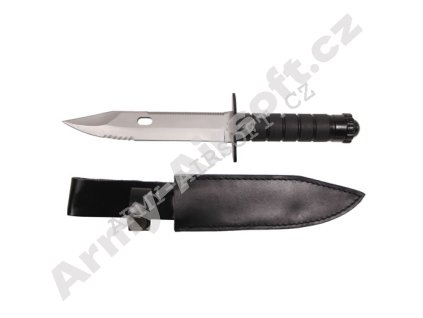 Nůž bojový AIRCREW čepel ontario kožené pouzdro  Army shop