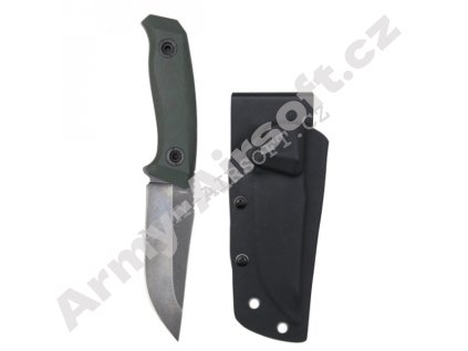 Nůž BUSH s pevnou čepelí a plastovým pouzdrem  Army shop