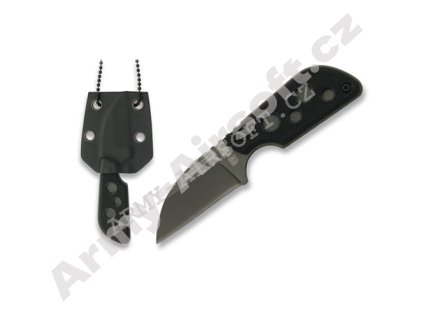 Nůž RUI Tactical s řetízkem na krk ČERNÝ  Army shop