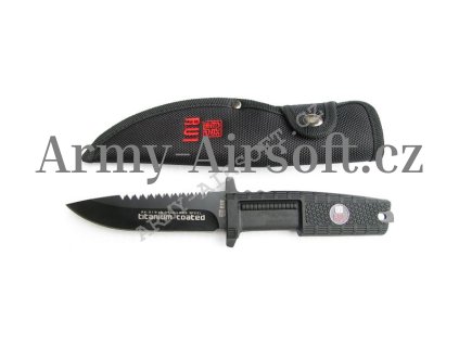 Nůž RUI Tactical 31910 pevná čepel ČERNÝ  Army shop