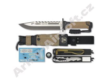 Nůž na přežití THUNDER I COYOTE - K25  Army shop