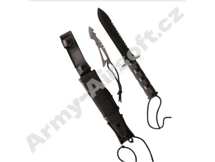 Nůž pro přežití SURVIVAL celočerný - MIL-TEC  Army shop