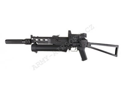 Airsoft zbraň PP-19 Bizon SET tlumič a kolimátor - CYMA  Airsoft