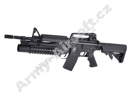 M4 A1 s granátometem M203 (EC-701), celokov - černá  Airsoft