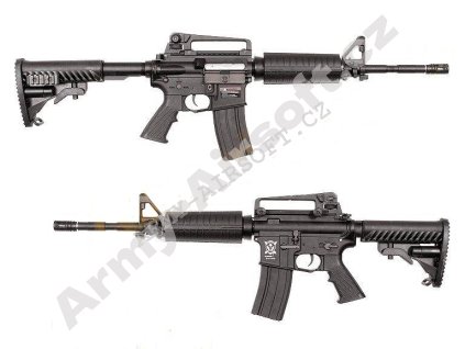 M4A1 s MOS-FETem a klasickou pažbou (ASR401), černá  Airsoft