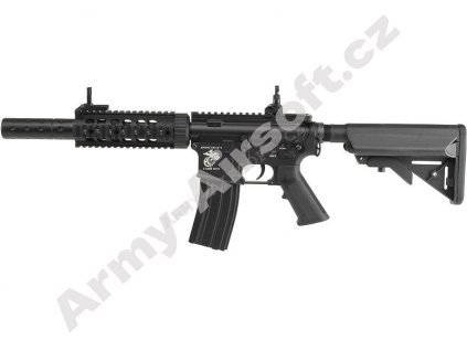M4 RIS CQB s tlumičem - černá (EC-607) -  E&C  Airsoft