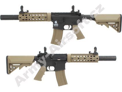 Airsoftová zbraň M4 SD Sportline BI-TON (Gen.2) - černo-TAN - Lancer Tactical  Airsoft
