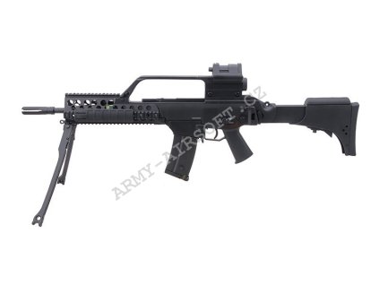 JG1738 RIS s optikou, kolimátorem a dvojnožkou  Airsoft