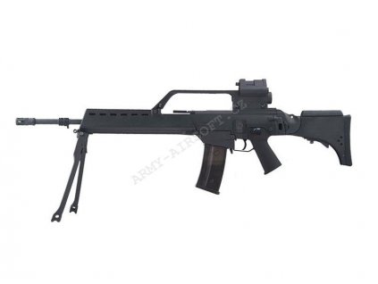G36E s optikou, kolimátorem a dvojnožkou (SA-G13V) EBB, černá - Specna Arms  Airsoft
