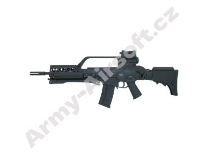 Airsoftová zbraň G36K RIS s optikou - JG  Airsoft
