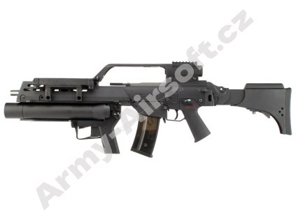 Airsoftová zbraň G316KV EBB s granátometem , černá -  S&T  Airsoft