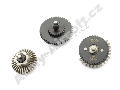 Sada CNC kol se šikmými zuby - super zátěžová (100:300) - SHS  Airsoft