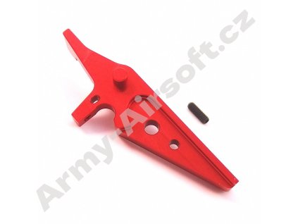 Flat CNC Spoušť  pro M4 / M16 červená  Airsoft