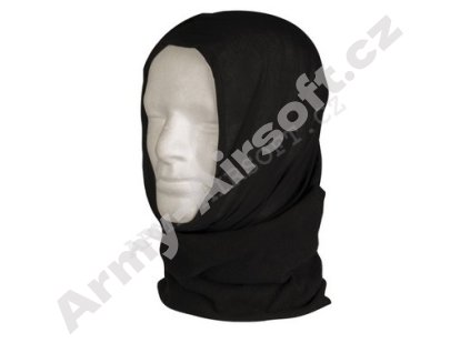 Multifunkční šála Fleece Černá - Mil-tec  Army shop