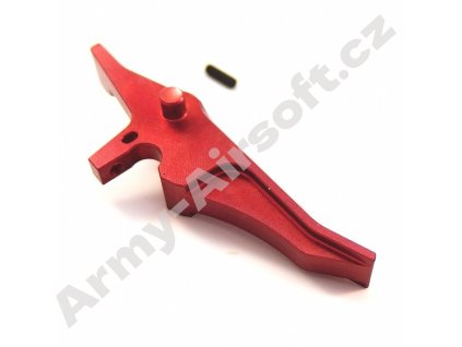 Speed CNC spoušť pro M4 / M16 červená  Airsoft
