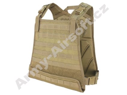 Taktická vesta nosič plátů MOLLE - COMPACT COYOTE  Airsoft