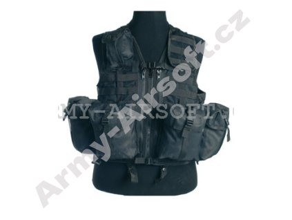 Taktická vesta MOLLE 8 černá  Airsoft