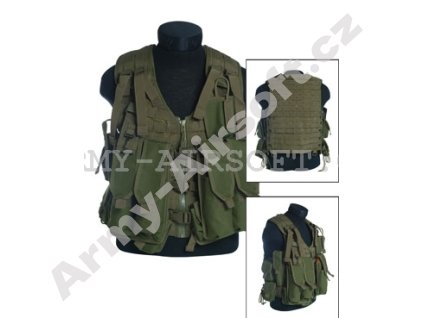 Taktická vesta MOLLE AK zelená  Airsoft