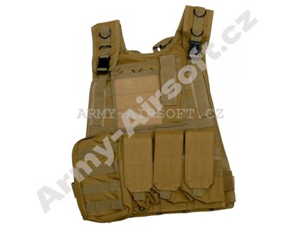Taktická vesta MOLLE light písková Warrior  Airsoft
