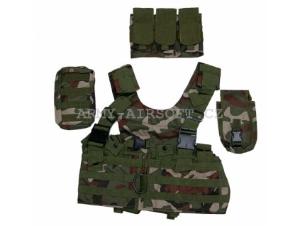 Taktická vesta MOLLE waist Woodland Warrior