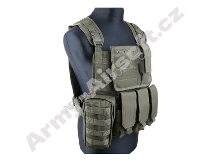 Taktická vesta Plate Carrier Harness - OLIVE - ACM  Airsoft
