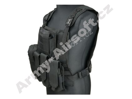 Taktická vesta Plate Carrier Harness - Black - ACM  Airsoft