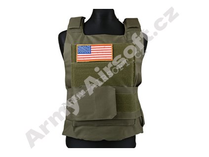 Taktická vesta PT Tactical Body Armor - Olive - ACM  Airsoft