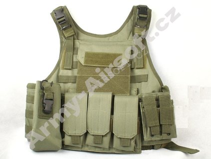 Taktická vesta Plate Carrier Side Cummerbund System 2 Olive - ACM  Airsoft