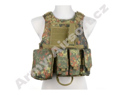 Taktická vesta AAV FSBE - flecktarn - ACM  Airsoft