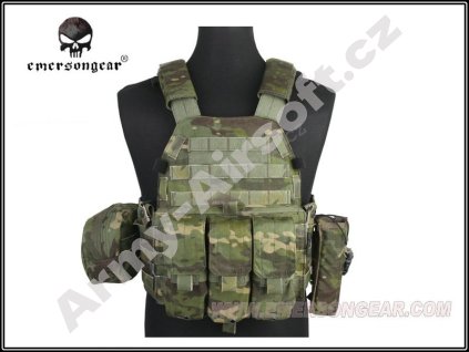 Taktická vesta LBT 6094A s nosičem plátů a třemi sumkami (Multicam Tropic) - EMERSON  Airsoft