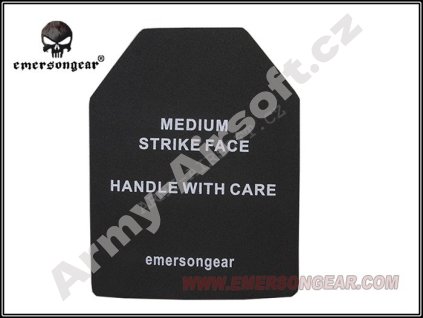 Replika balistického plátu SAPI do taktické vesty (plast) - EMERSON  Airsoft