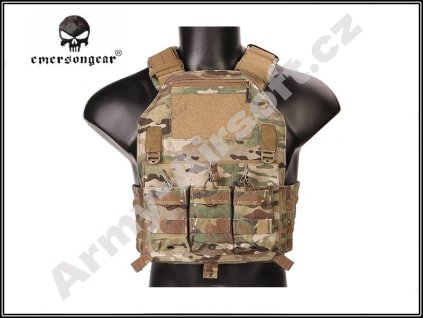 Taktická vesta 420 s nosičem plátů a třemi sumkami (Multicam) - EMERSON  Airsoft