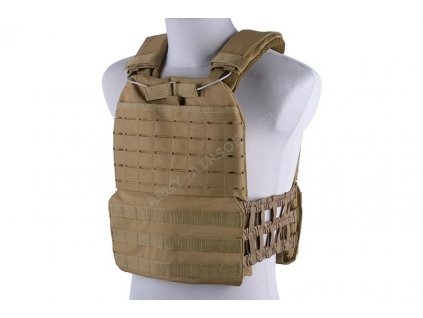 Taktická vesta Plate Carrier MOLLE/Laser-Cut - TAN - GFC