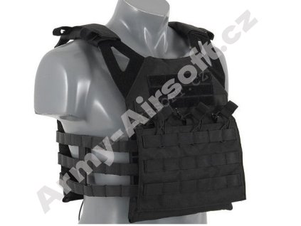 Taktická vesta Jump Plate Carrier V2 se SAPI pláty Černá - ACM  Airsoft