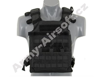 Taktická vesta Assault Plate Carrier s pláty Černá - ACM  Airsoft