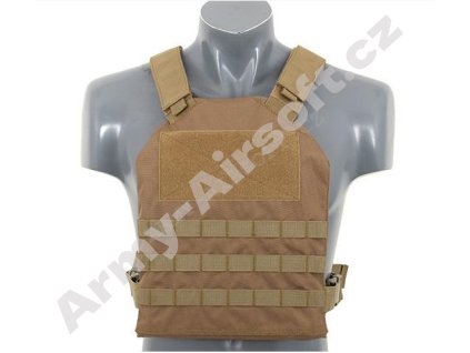 Taktická vesta Plate Carrier s pláty Coyote - ACM  Airsoft