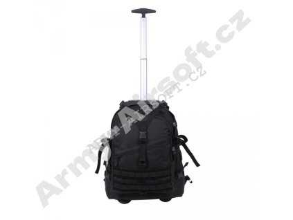 Batoh TRANSPORT na kolečkách s rukojetí ČERNÝ  Army shop