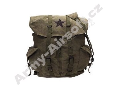 Batoh VINTAGE WEEKEND STAR ZELENÝ  Army shop